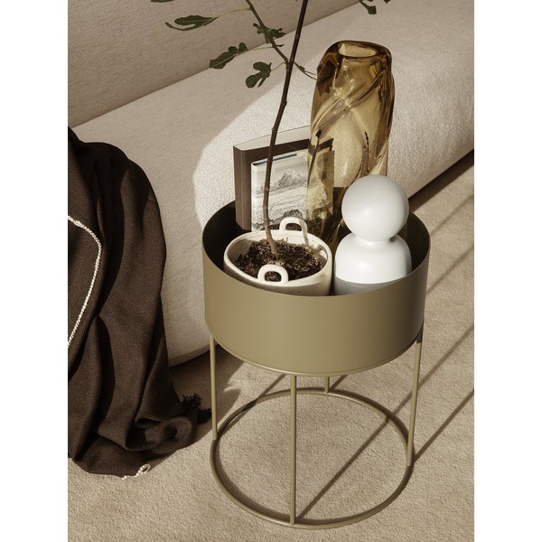 Plant Box Round - Olive Plant Box Round - Olive