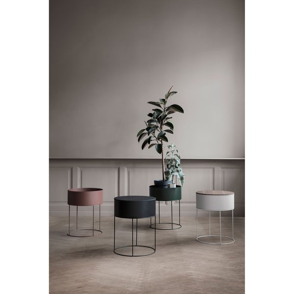 Plant Box Round - Olive Plant Box Round - Olive