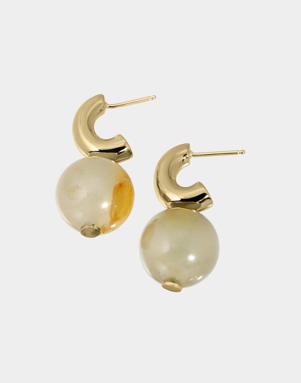 Petite C- Curve Hoop Earrings | Carnelian Petite C- Curve Hoop Earrings | Carnelian
