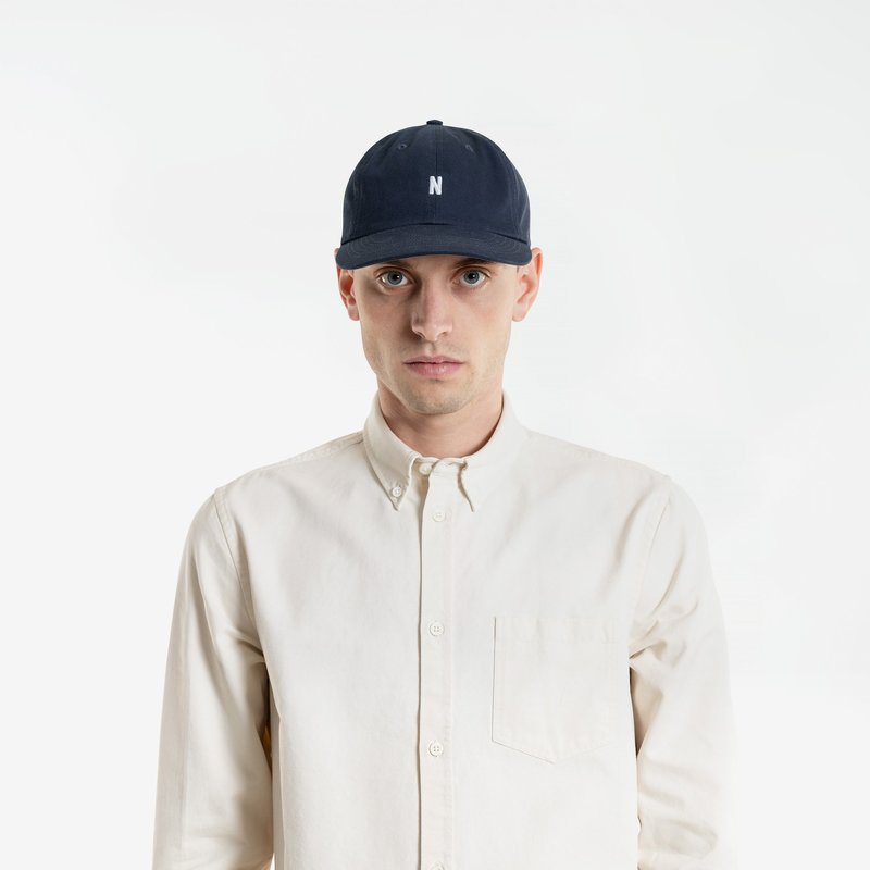 Norse Projects Twill sports cap dark navy Garmentory