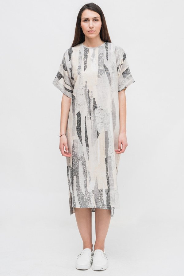 Native Youth Rockslide Print Dress Native Youth Rockslide Print Dress