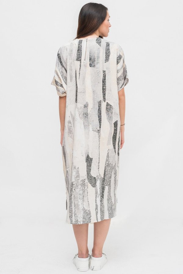 Native Youth Rockslide Print Dress Native Youth Rockslide Print Dress