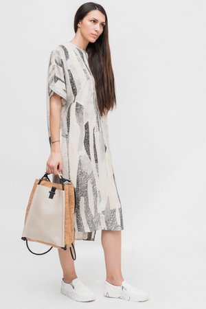 Native Youth Rockslide Print Dress Native Youth Rockslide Print Dress