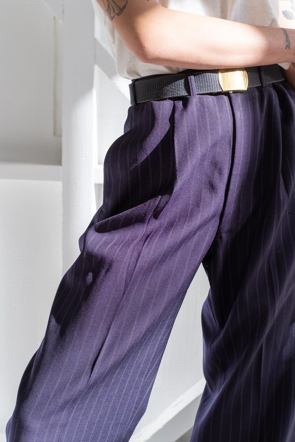 1940's NAVY PINSTRIPE TROUSERS 1940's NAVY PINSTRIPE TROUSERS