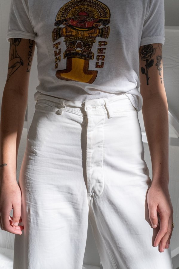 WHITE SAILOR DUNGAREES WHITE SAILOR DUNGAREES