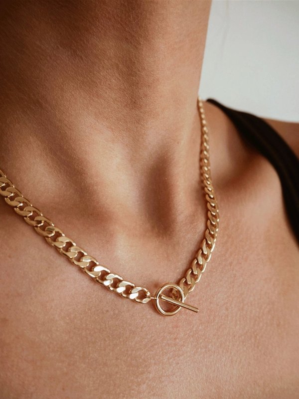 Five and Two Britt Necklace - 14k gold plated Five and Two Britt Necklace - 14k gold plated