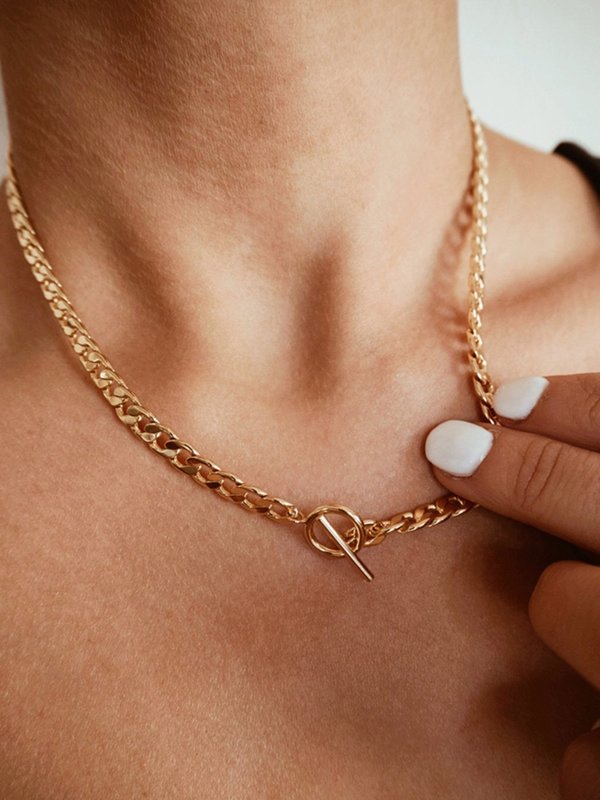 Five and Two Britt Necklace - 14k gold plated Five and Two Britt Necklace - 14k gold plated