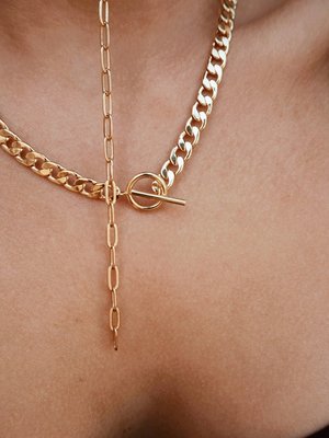 Five and Two Britt Necklace - 14k gold plated Five and Two Britt Necklace - 14k gold plated