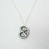 Gold Teeth Brooklyn Pretzel Necklace - Silver - Thumbnail 1
