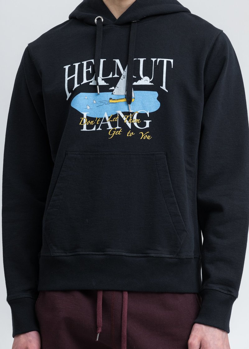 Helmut Lang Ocean Hoodie - Black | Garmentory