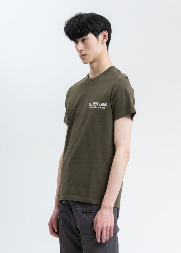 Helmut Lang Strap T-Shirt - Khaki | Garmentory