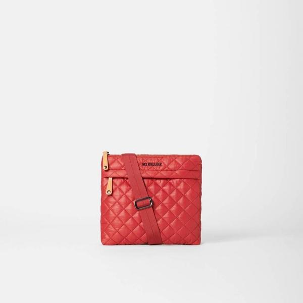 MZ Wallace Metro Flat Crossbody - Red Dahlia MZ Wallace Metro Flat Crossbody - Red Dahlia