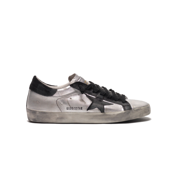 GOLDEN GOOSE スタ フリント エラスティケイテット ショツ Golden Goose Superstar Metallic Laminated Upper GMF00101