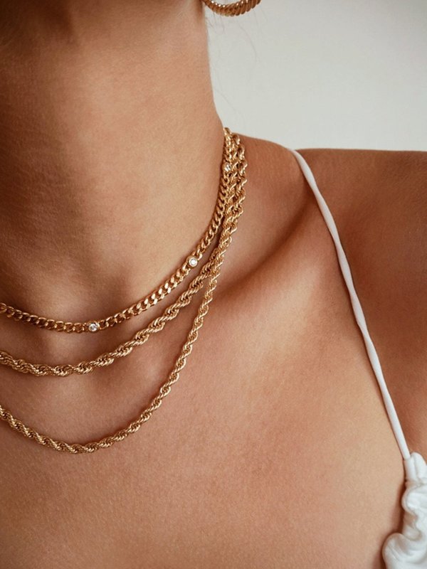 Five and Two Gwen Necklace - 14k gold Five and Two Gwen Necklace - 14k gold