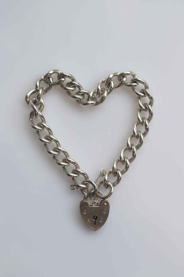 Vintage Heart Bracelet - Sterling Silver Vintage Heart Bracelet - Sterling Silver