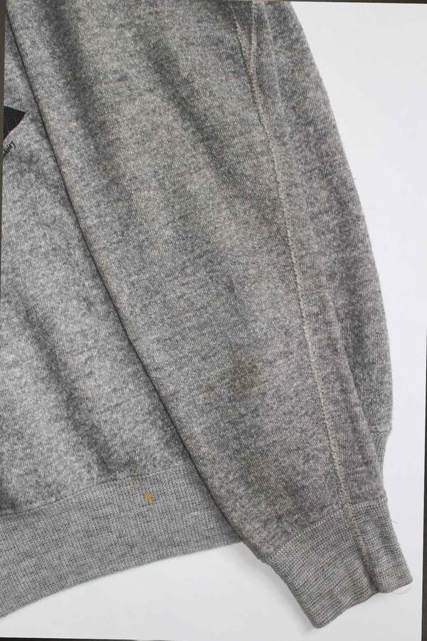 Vintage Chopin Print Sweatshirt - Gray Vintage Chopin Print Sweatshirt - Gray