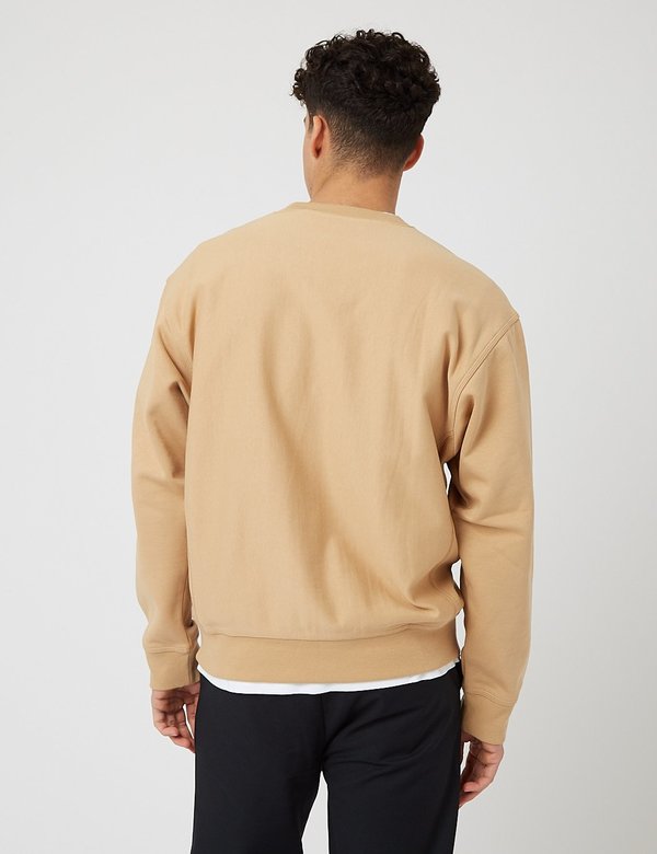Carhartt-WIP American Script Sweatshirt - Dusty Hamilton Brown Carhartt-WIP American Script Sweatshirt - Dusty Hamilton Brown