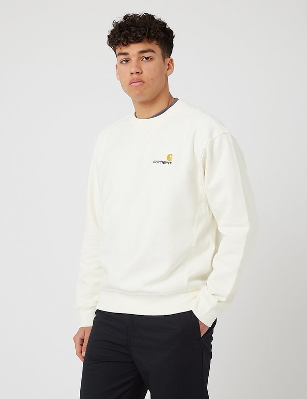 Carhartt-WIP American Script Sweatshirt - Wax Carhartt-WIP American Script Sweatshirt - Wax