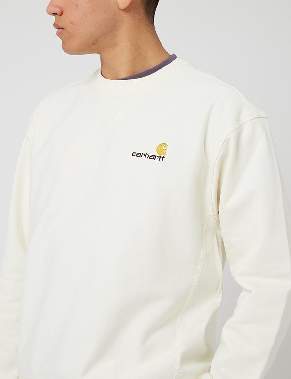 Carhartt-WIP American Script Sweatshirt - Wax Carhartt-WIP American Script Sweatshirt - Wax