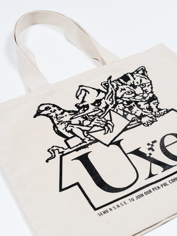 UXE MENTALE Pen Pals Tote Bag - Natural UXE MENTALE Pen Pals Tote Bag - Natural