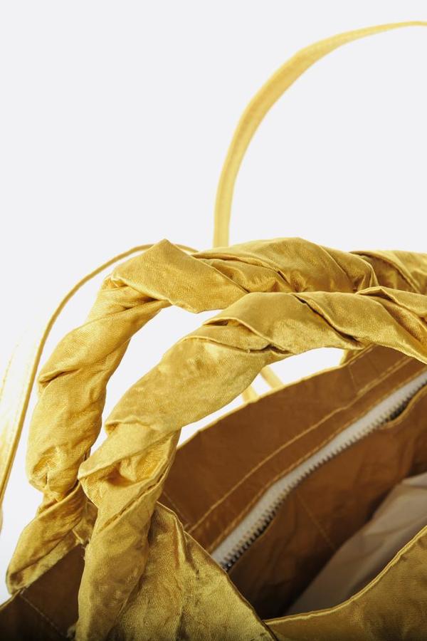 Zilla Medium Satin Shopper - Dusty Yellow Zilla Medium Satin Shopper - Dusty Yellow