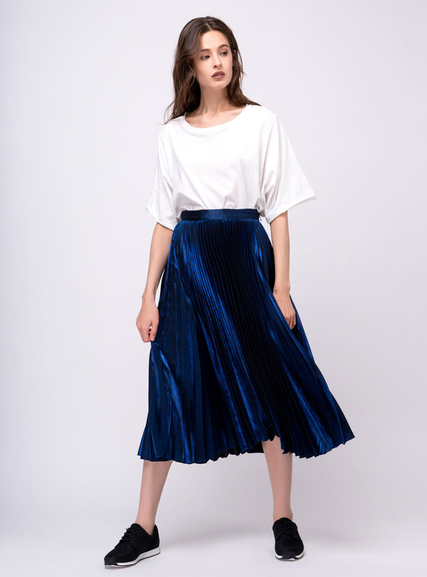 Series Noir Kelly Skirt Electric Blue Garmentory