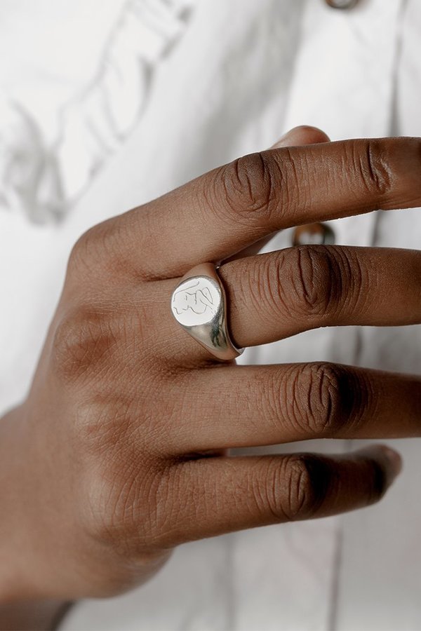 Wolf Circus Femme Signent Ring - Silver Wolf Circus Femme Signent Ring - Silver