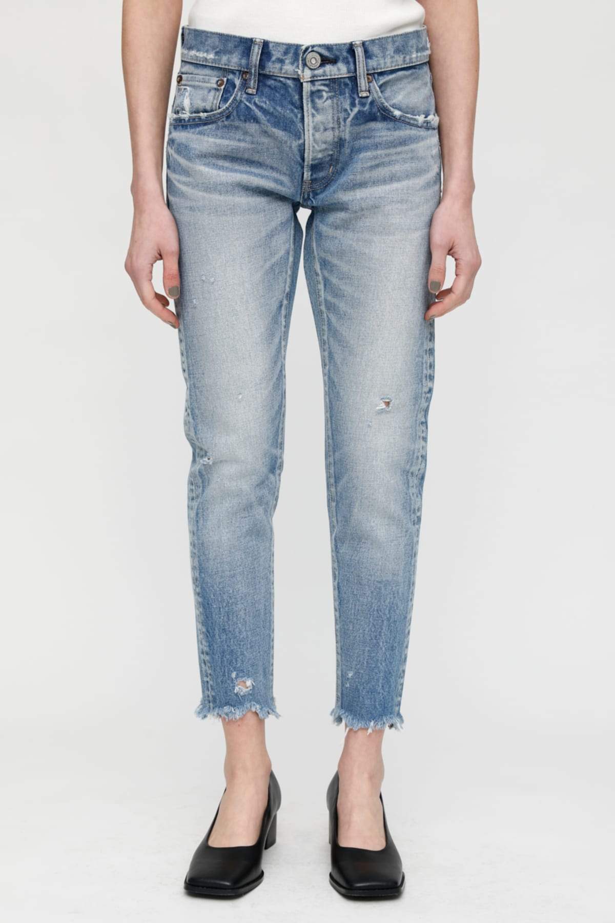 MOUSSY Keller Tapered Jeans - Light Blue - Image 2 of 7