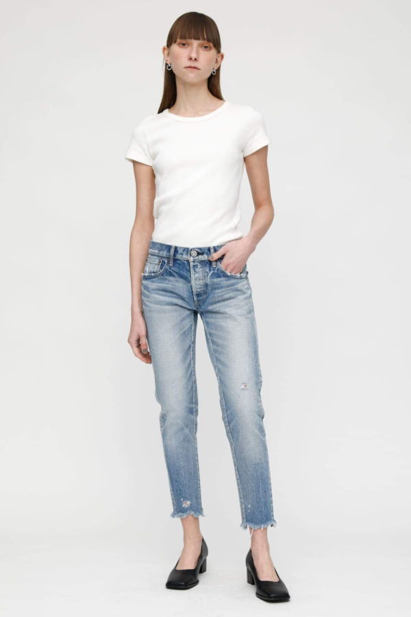 MOUSSY Keller Tapered Jeans - Light Blue