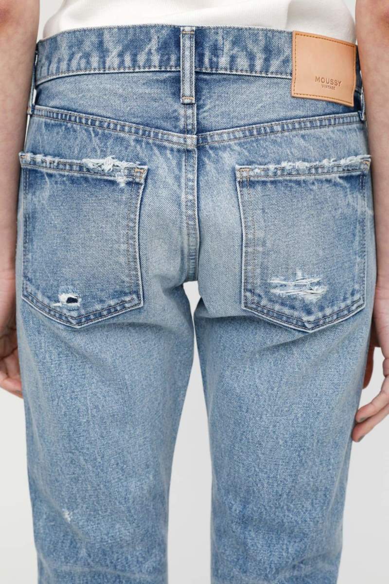 MOUSSY Keller Tapered Jeans - Light Blue