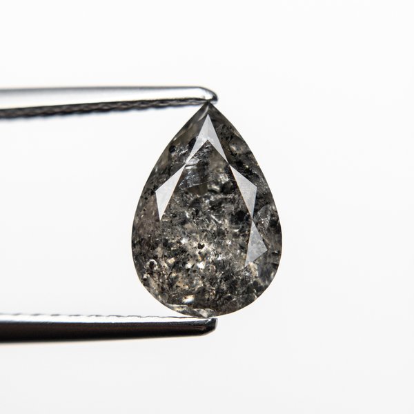 Salt and Pepper Brilliant Diamond - 1.75ct Pear Salt and Pepper Brilliant Diamond - 1.75ct Pear