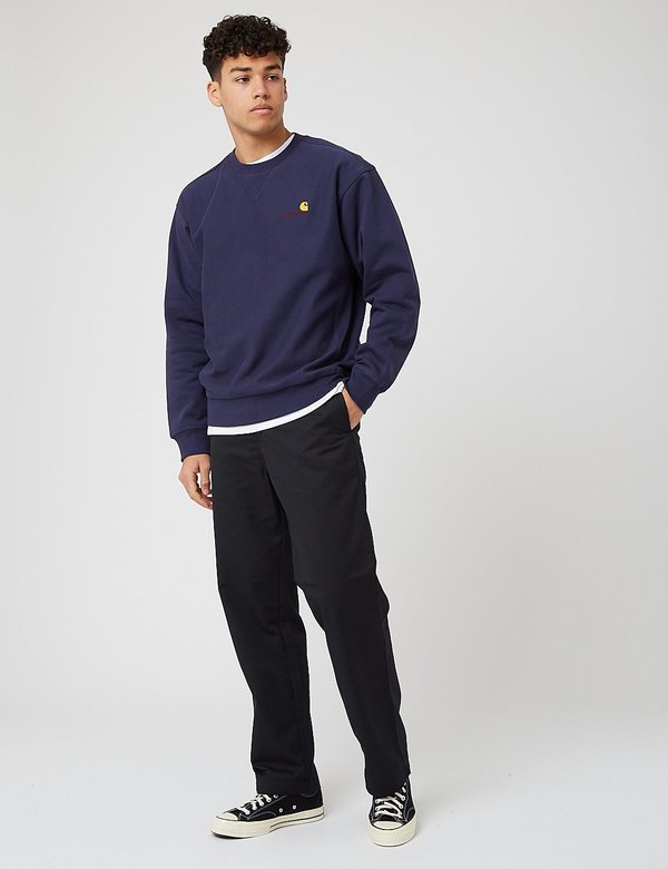 Carhartt-WIP American Script Sweatshirt - Space Carhartt-WIP American Script Sweatshirt - Space