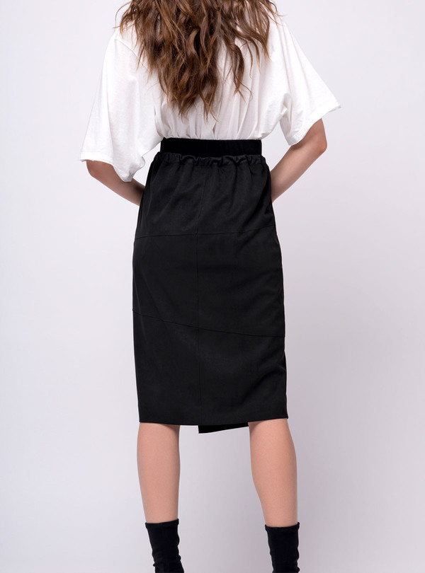 Series Noir Sasha Skirt Charcoal Grey Garmentory