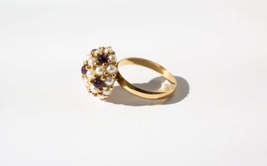 Kindred Black Burville Ring - 14k gold Kindred Black Burville Ring - 14k gold