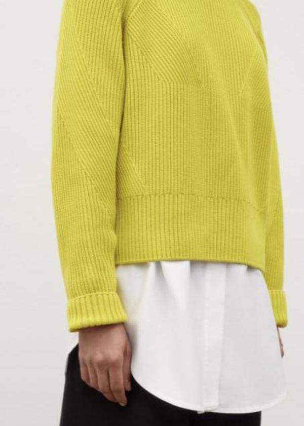 Henri Crew Sweater - Acid Yellow Henri Crew Sweater - Acid Yellow