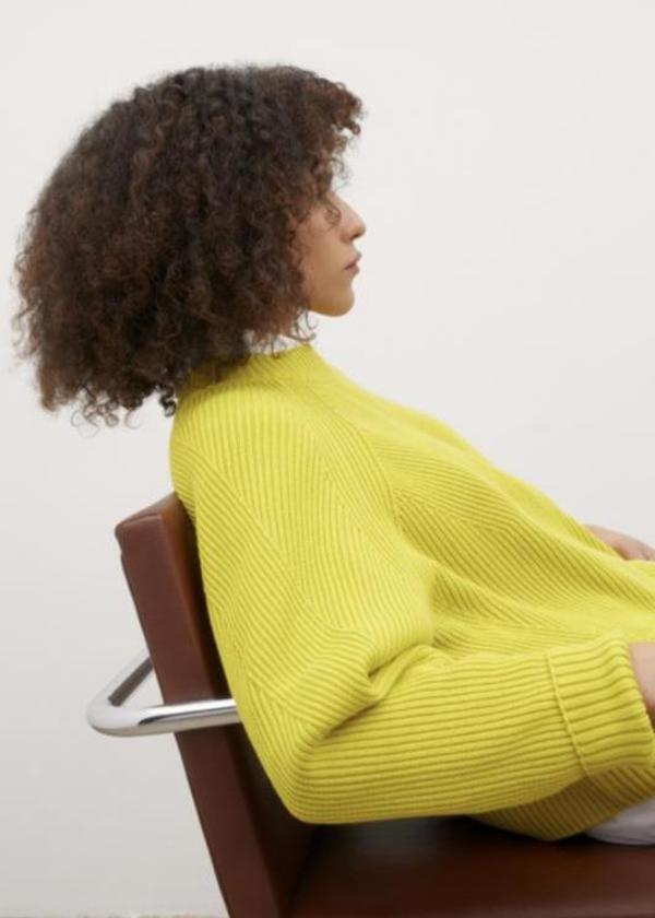Henri Crew Sweater - Acid Yellow Henri Crew Sweater - Acid Yellow