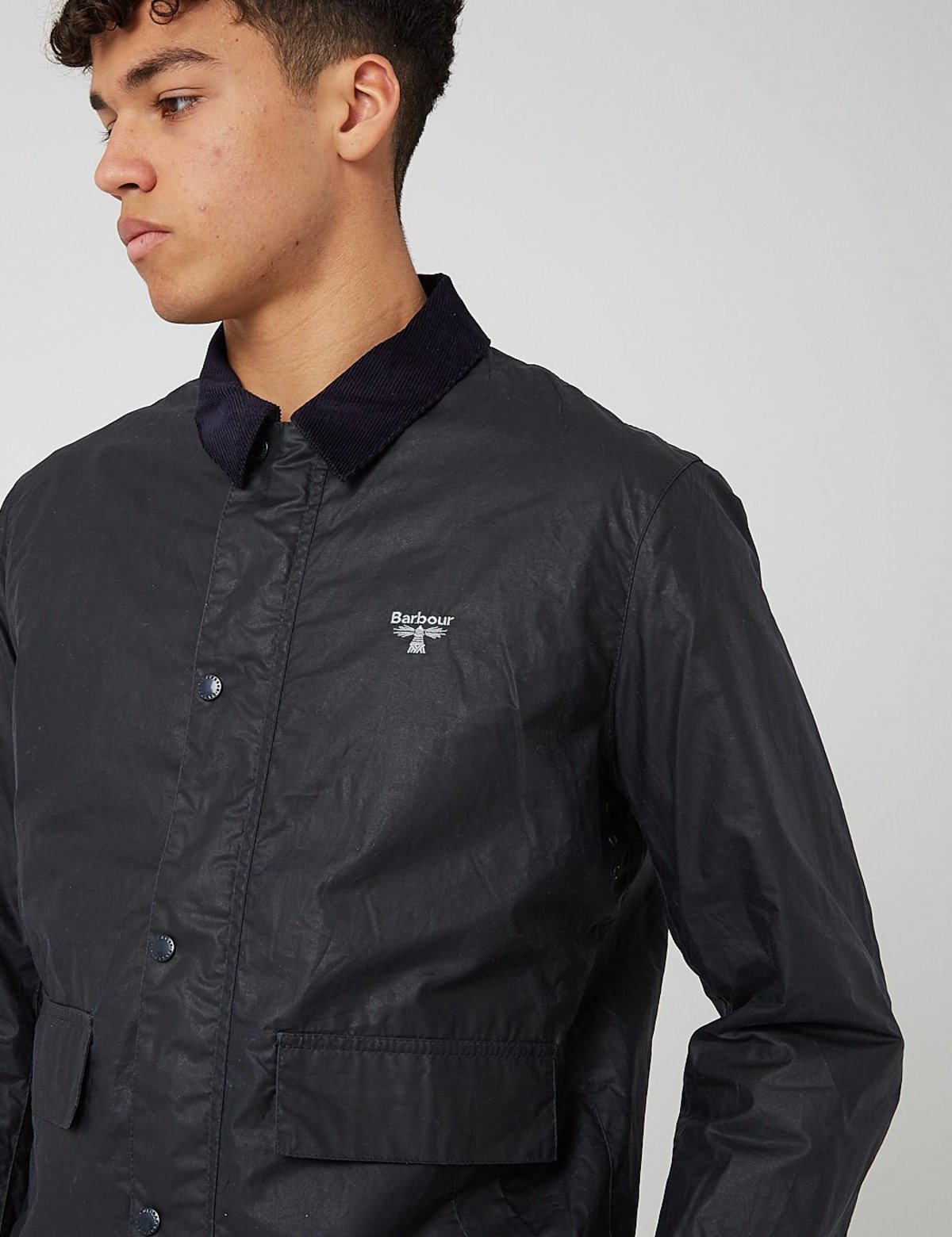 Barbour Beacon Broad Wax Jacket - Navy Blue | Garmentory