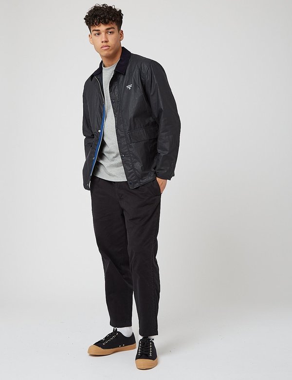 Barbour Beacon Broad Wax Jacket - Navy Blue | Garmentory