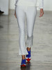 Anna K Kick-Flare Pants with Pearl Hem - White - Thumbnail 1