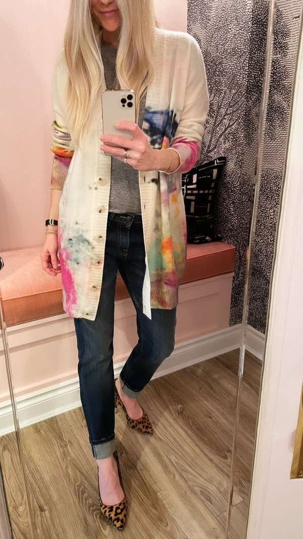 Kerri Rosenthal Jumbo Cashmere Cardigan - Multicolour Kerri Rosenthal Jumbo Cashmere Cardigan - Multicolour