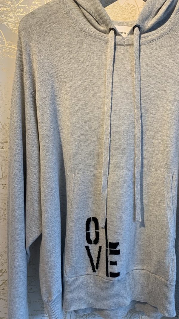 Kerri Rosenthal Olive You Love Hoodie - Gray Kerri Rosenthal Olive You Love Hoodie - Gray
