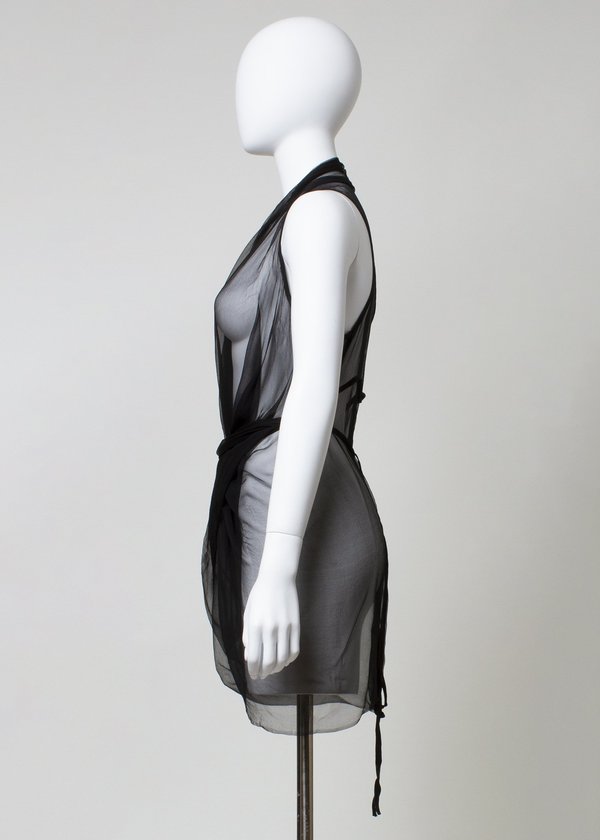 complexgeometries ARCHIVE no.38 wrap top - black complexgeometries ARCHIVE no.38 wrap top - black