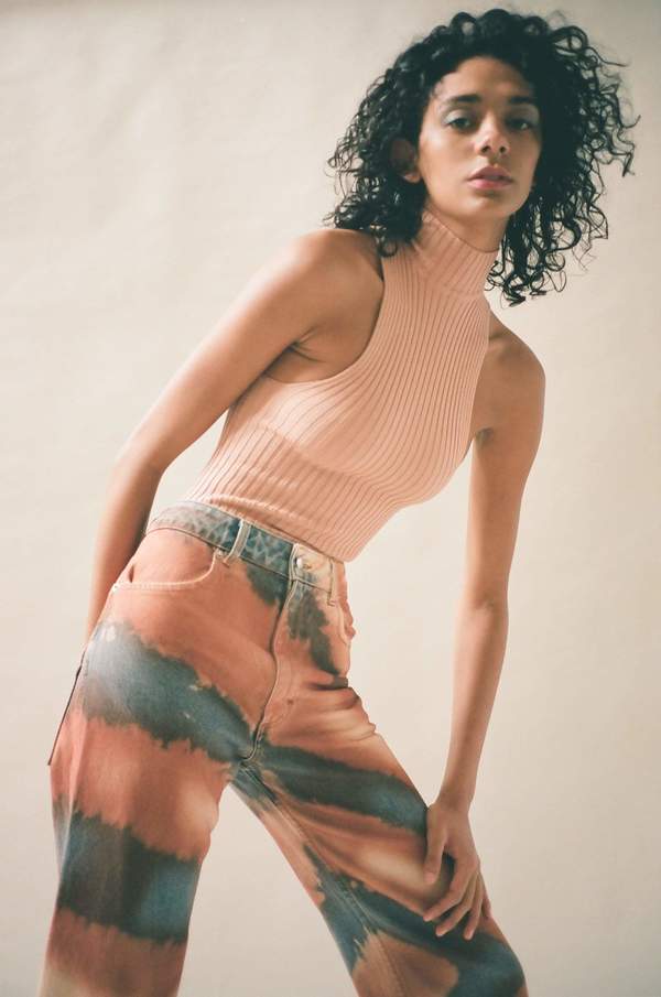 ECKHAUS LATTA Dune Spray Wide Leg Jean ECKHAUS LATTA Dune Spray Wide Leg Jean