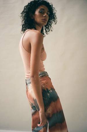ECKHAUS LATTA Dune Spray Wide Leg Jean ECKHAUS LATTA Dune Spray Wide Leg Jean