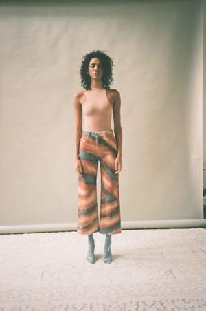 ECKHAUS LATTA Dune Spray Wide Leg Jean ECKHAUS LATTA Dune Spray Wide Leg Jean