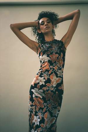 ECKHAUS LATTA Floral Shrunk Dress ECKHAUS LATTA Floral Shrunk Dress