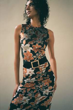 ECKHAUS LATTA Floral Shrunk Dress ECKHAUS LATTA Floral Shrunk Dress
