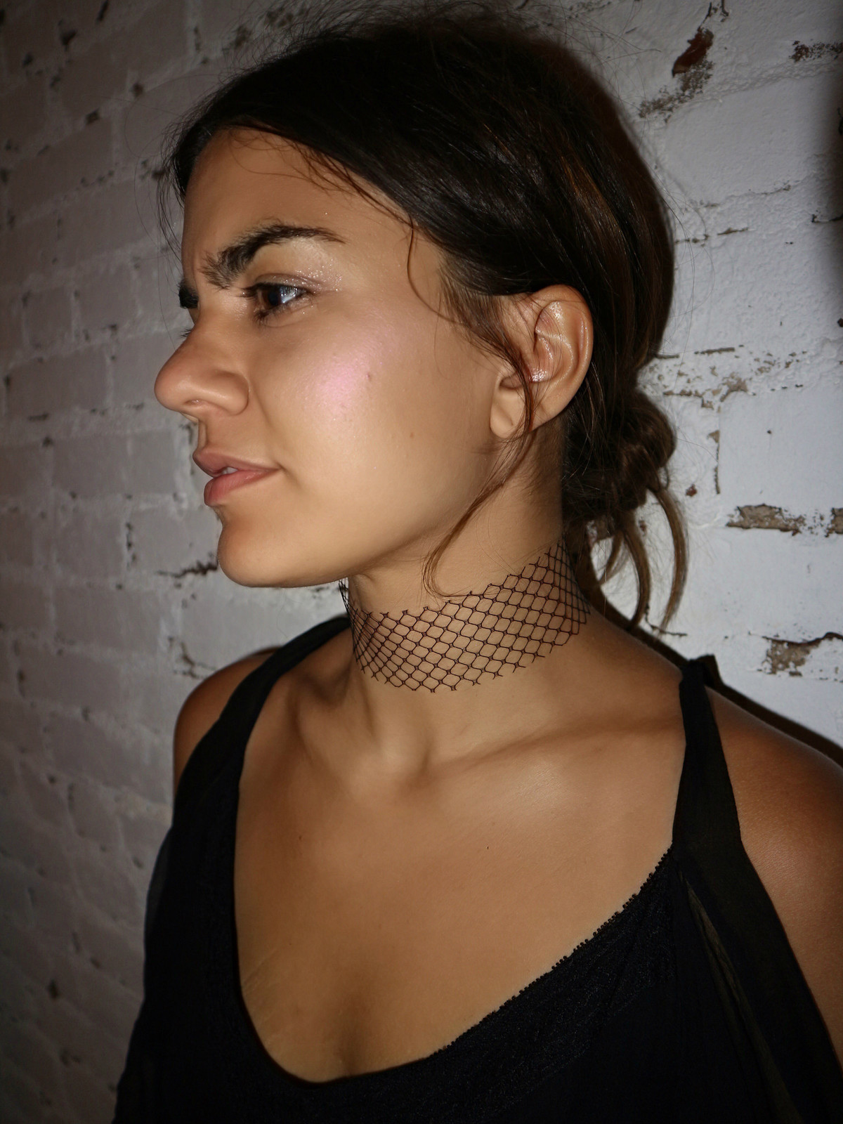 BreeLayne Netted Choker - Black - Image 1 of 2