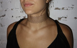 BreeLayne Netted Choker - Black - Thumbnail 2