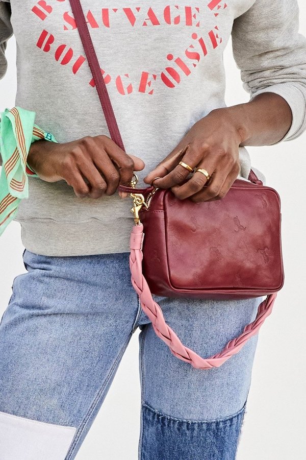 Clare V. Midi Sac - Oxblood Rustic Clare V. Midi Sac - Oxblood Rustic